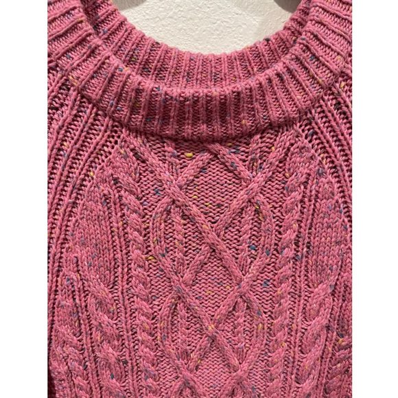 J.CREW Knit Pink Multicolor Dots Vintage Sweater - Picture 3 of 5